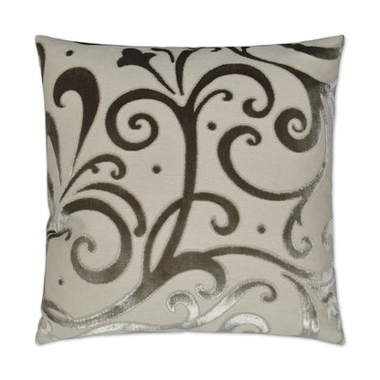 D.V. KAP HOME   24" x 24" Jubilee Pillow - Driftwood Transitional, Floral    - 2742-D-2424
