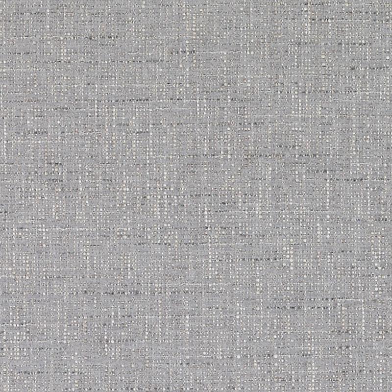 Gray linen-like woven fabric texture with a subtle speckled pattern; ideal for upholstery or drapery.