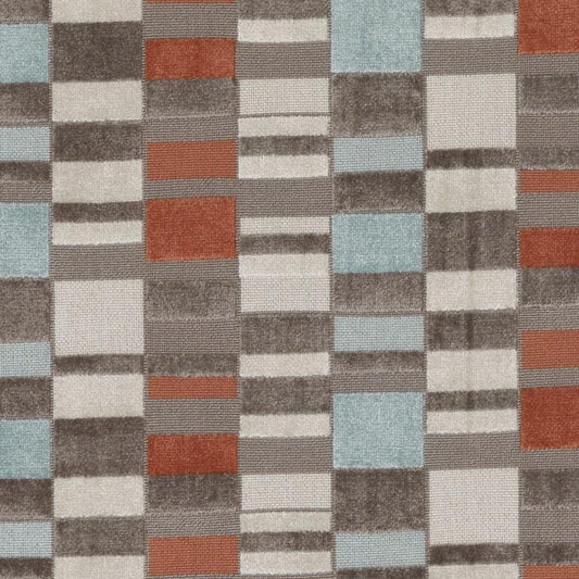 Duralee Monogram Bu15834 | 547-Red/Jade  Upholstery     - 274438