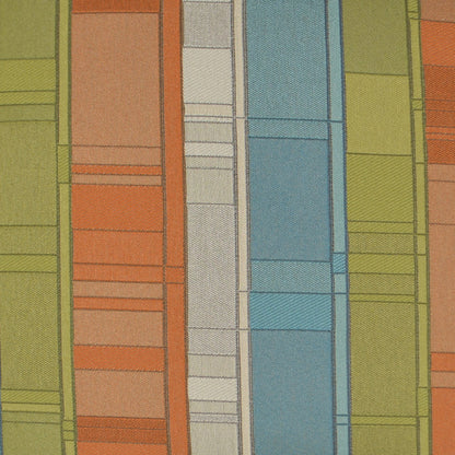 D.V. KAP HOME   24" x 24" Plaid Land Pillow - Catalina Stripes    - 2745-C-2424