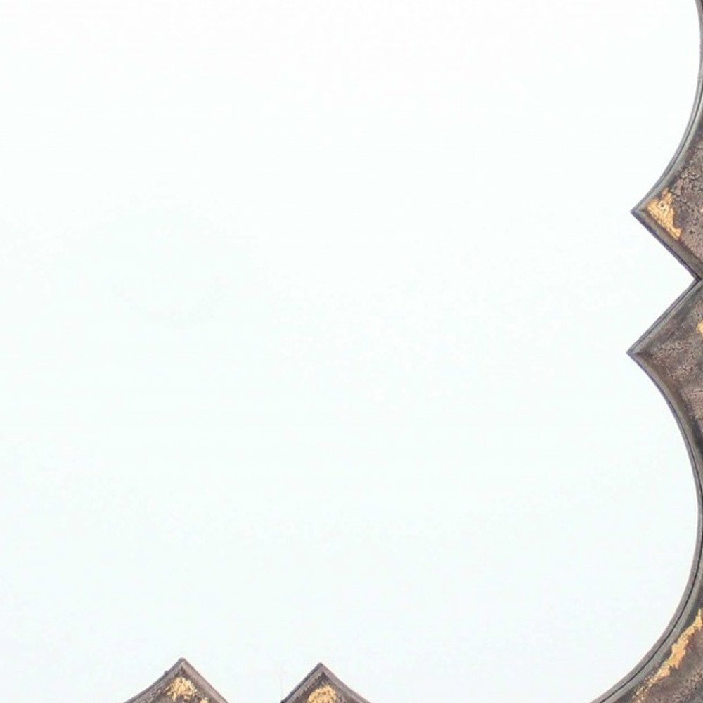 36" Bronze Square Wood Framed Accent Mirror