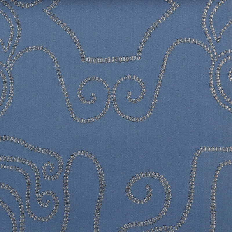 Duralee Monogram 190184H | 563-Lapis  Upholstery     - 274530