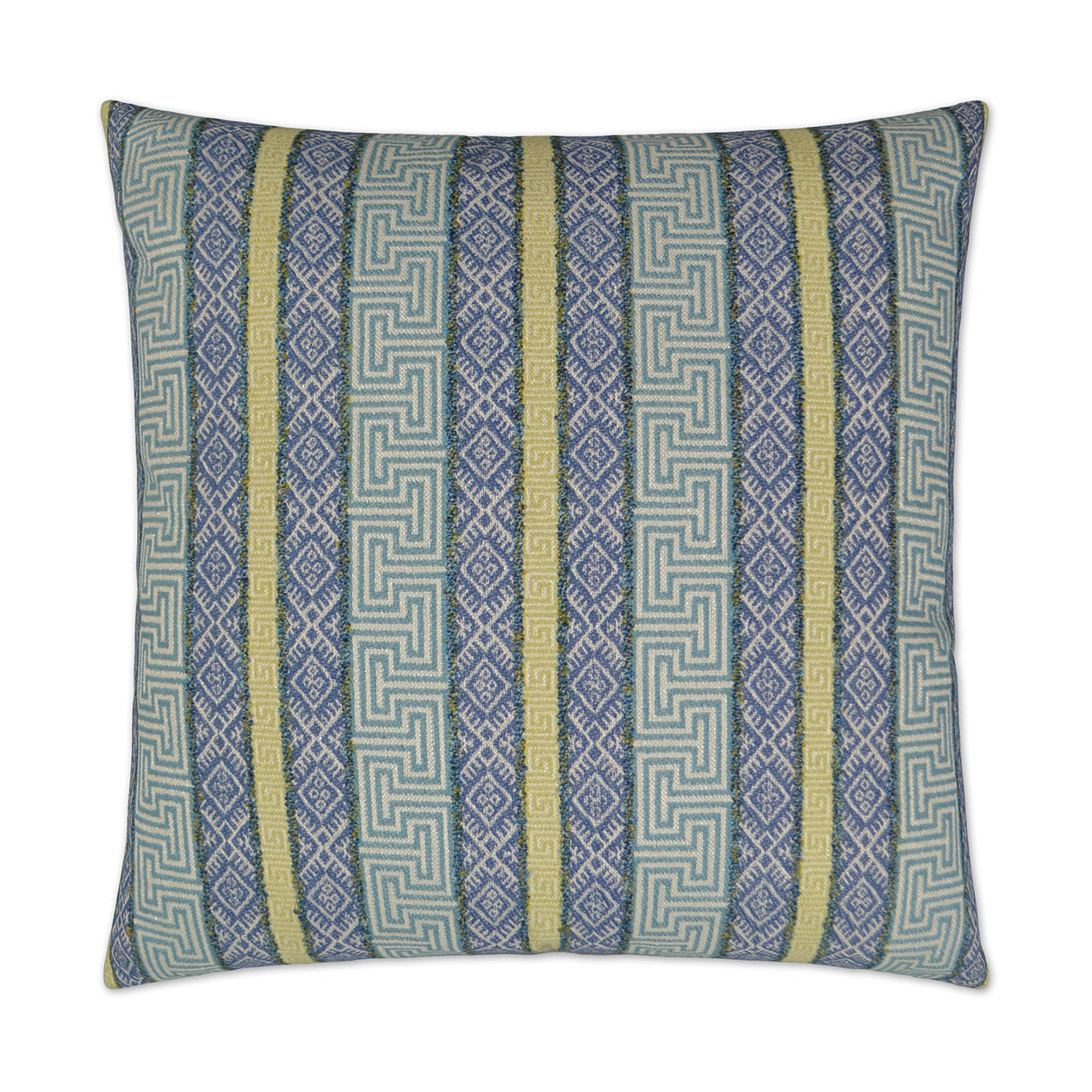 D.V. KAP HOME   24" x 24" Regis Pillow - Blue Global    - 2746-B-2424