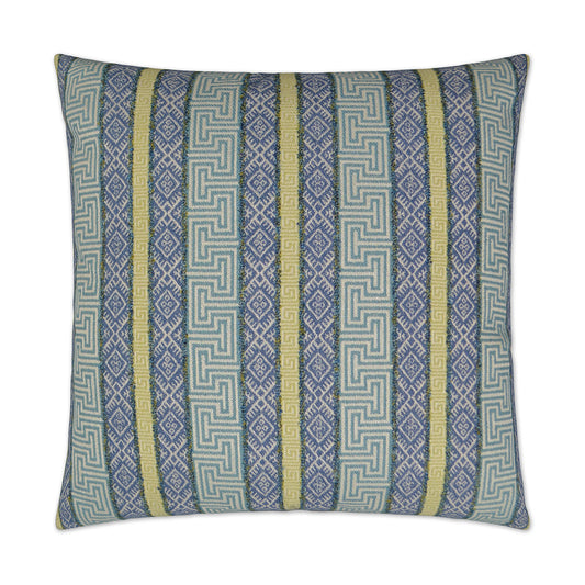 D.V. KAP HOME   24" x 24" Regis Pillow - Blue Global    - 2746-B-2424