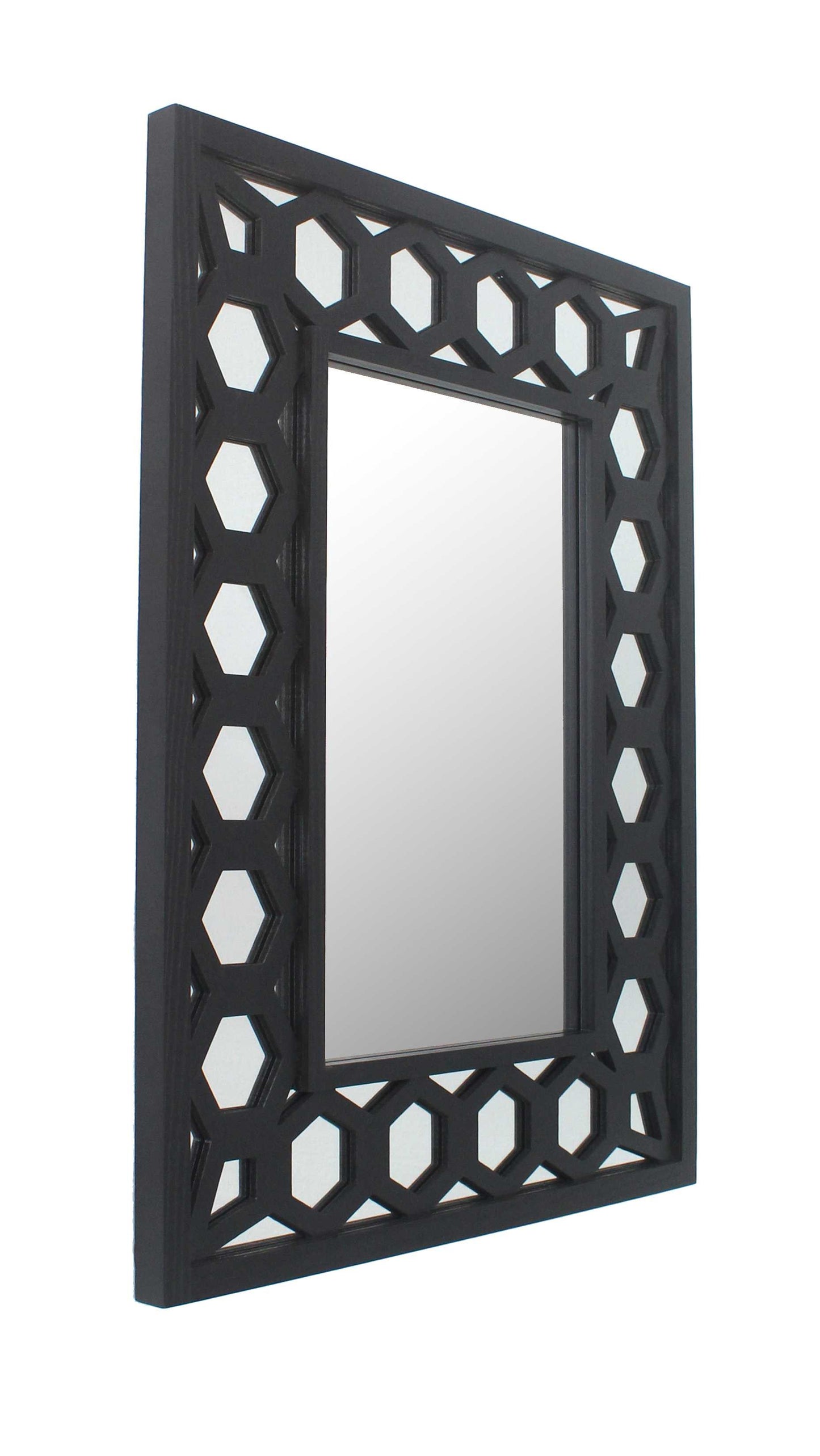Black Square Accent Mirror