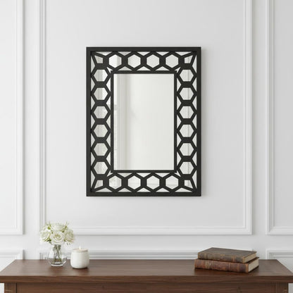 Black Square Accent Mirror