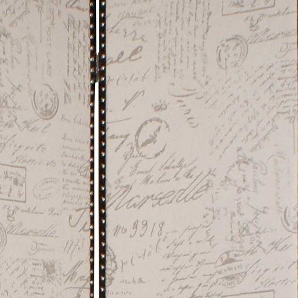 84 X 84 Bronze Wood & Fabric  Screen