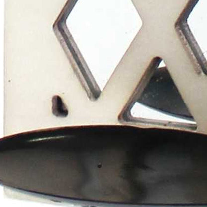 6" White Wood Wall Sconce Candle Holder