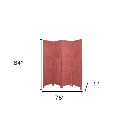 76" X 84" Black Wood Screen