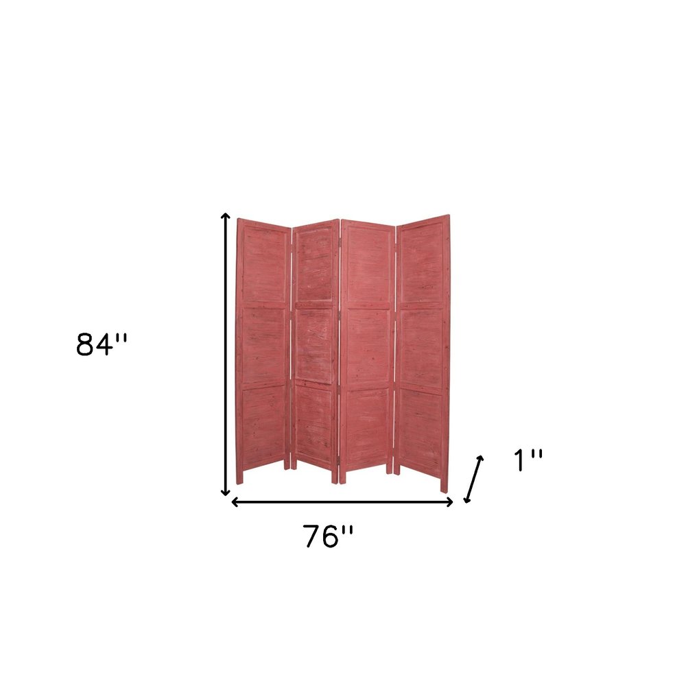 76" X 84" Black Wood Screen