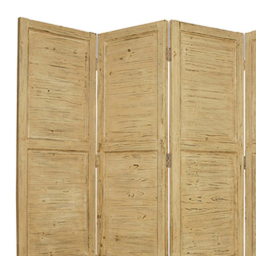 76" X 84" Black Wood Screen