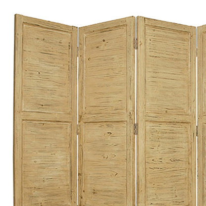 76" X 84" Black Wood Screen