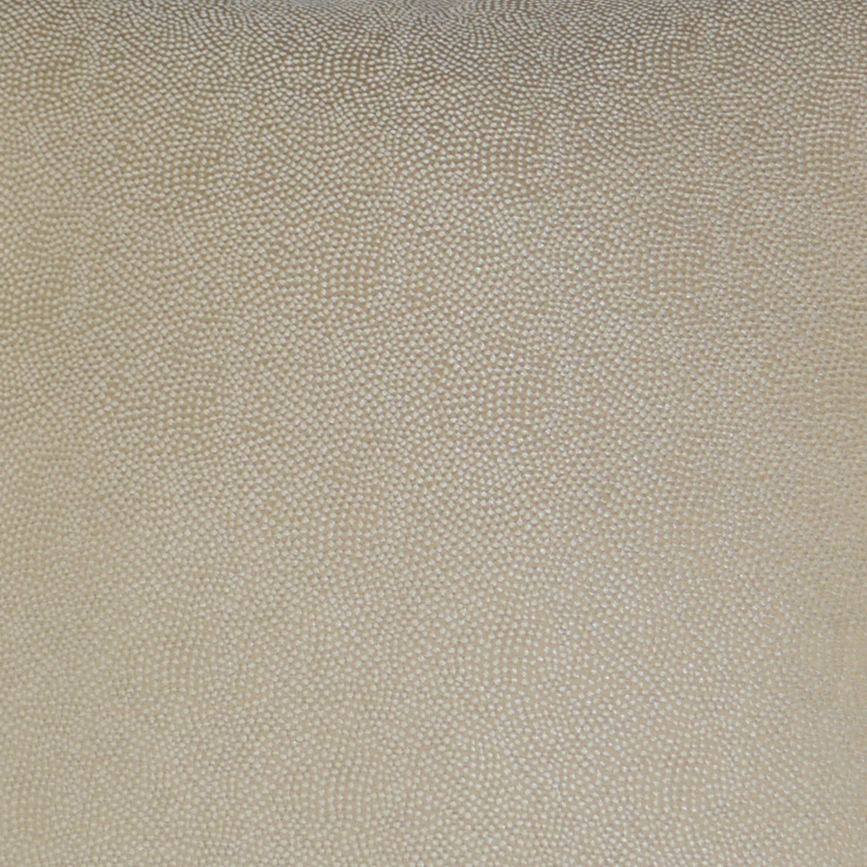 Ivory solid pillow with pebble-grain fabric texture, 24 x 24 inches.