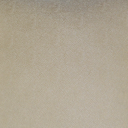 Ivory solid pillow with pebble-grain fabric texture, 24 x 24 inches.