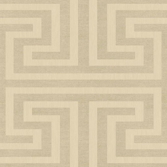 Galerie Wallcoverings Synergy Geometric Maze Galerie Wallcoverings  Beige   - SY27514