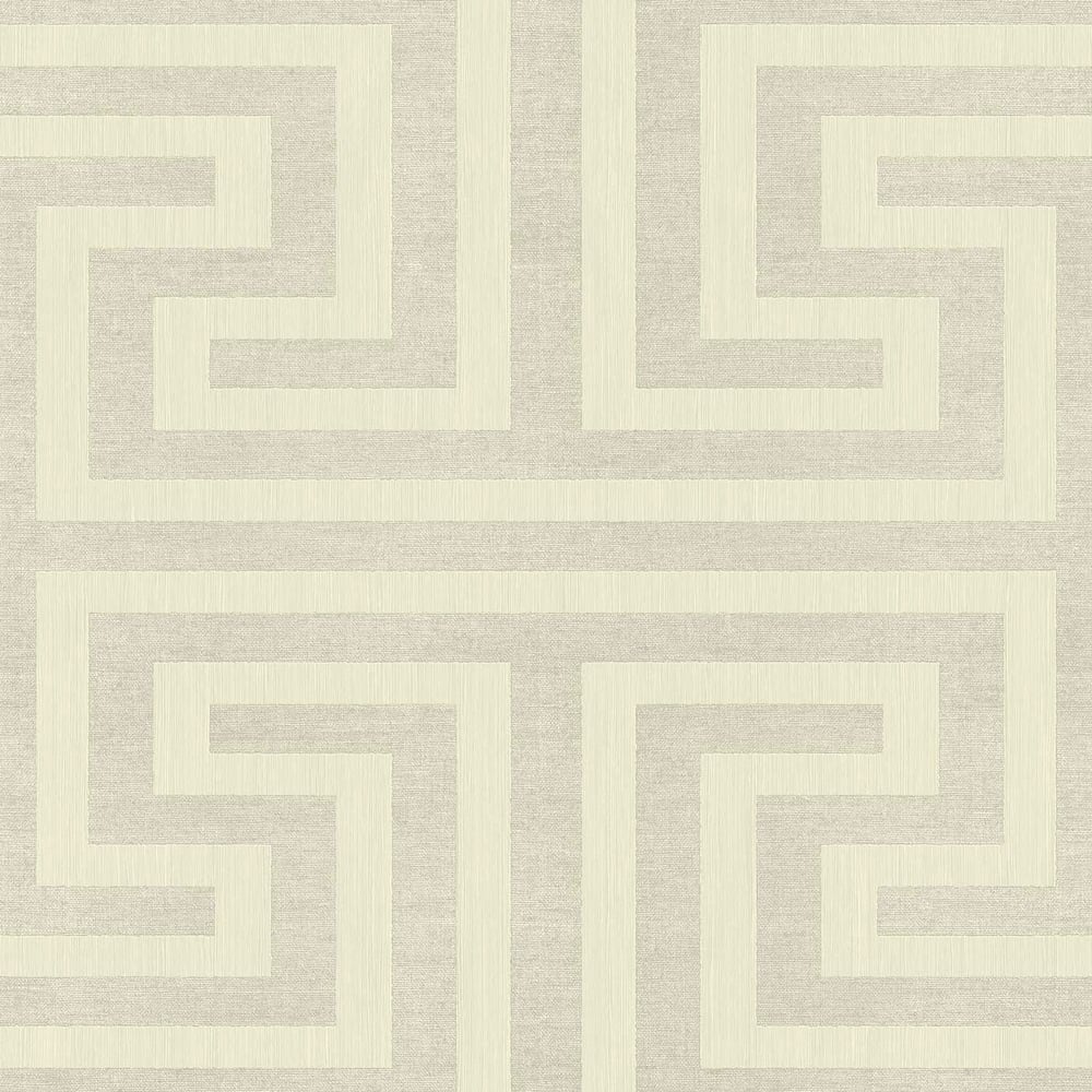 Galerie Wallcoverings Synergy Geometric Maze Galerie Wallcoverings  Silver Grey   - SY27516