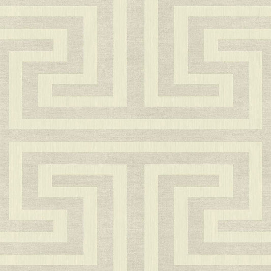 Galerie Wallcoverings Synergy Geometric Maze Galerie Wallcoverings  Silver Grey   - SY27516