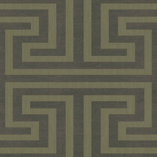 Galerie Wallcoverings Synergy Geometric Maze Galerie Wallcoverings  Silver Grey   - SY27519