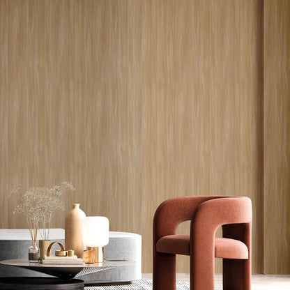 Galerie Wallcoverings Synergy Stripe Texture Galerie Wallcoverings  Bronze Brown   - SY27548