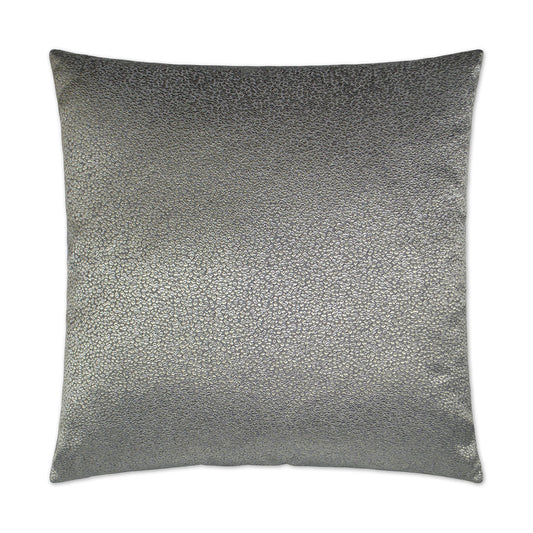 D.V. KAP HOME   24" x 24" Pebble Rebel Pillow - Graphite Glam, Solid    - 2756-G-2424