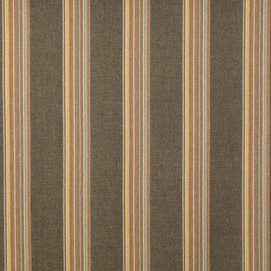 SCHUMACHER  RAOUL TEXTILES ZARAPE STRIPE WOVEN WOVEN COCOA   - 275P31