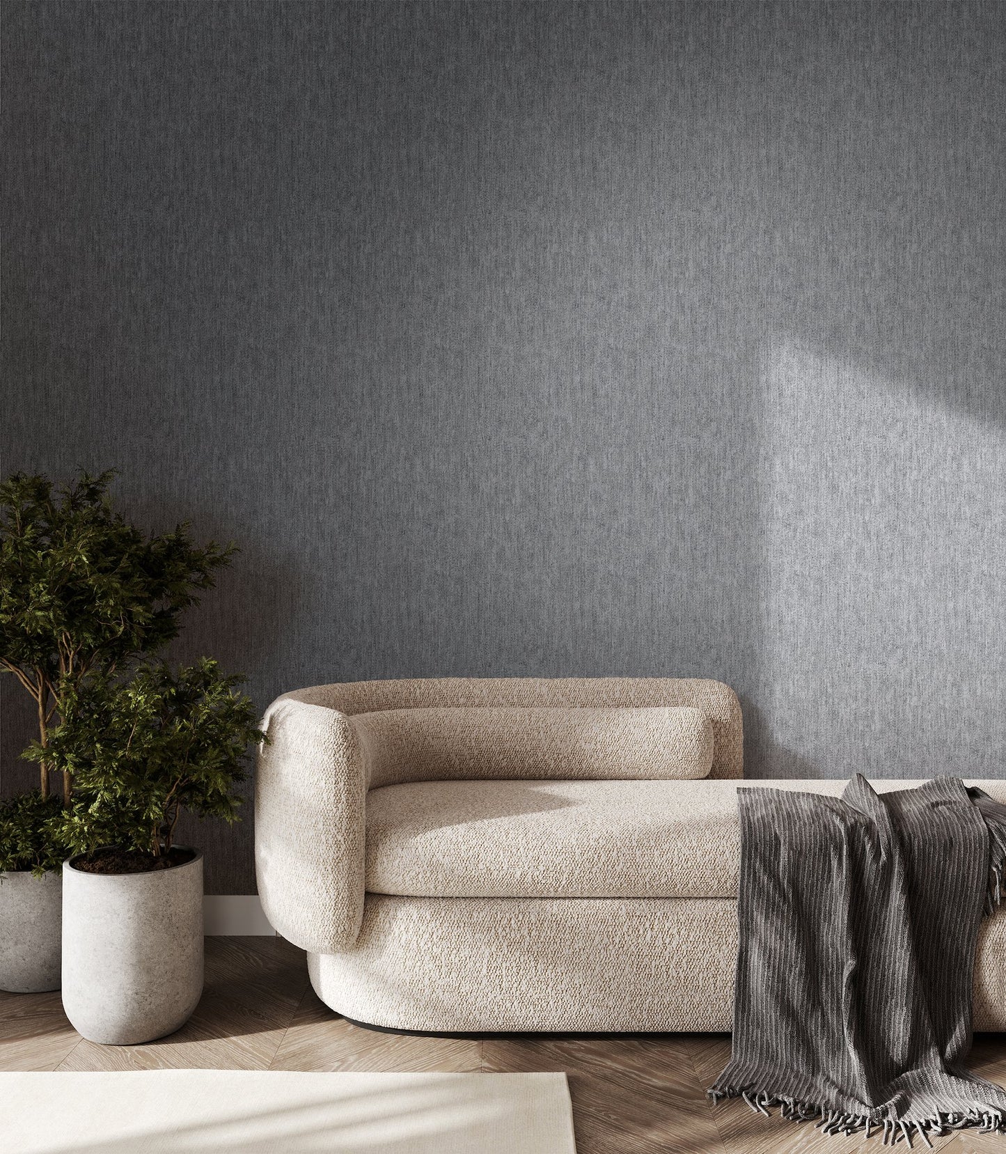 GALERIE WALLCOVERINGS CERRA CLEO   Silver Grey Textured  - 27626