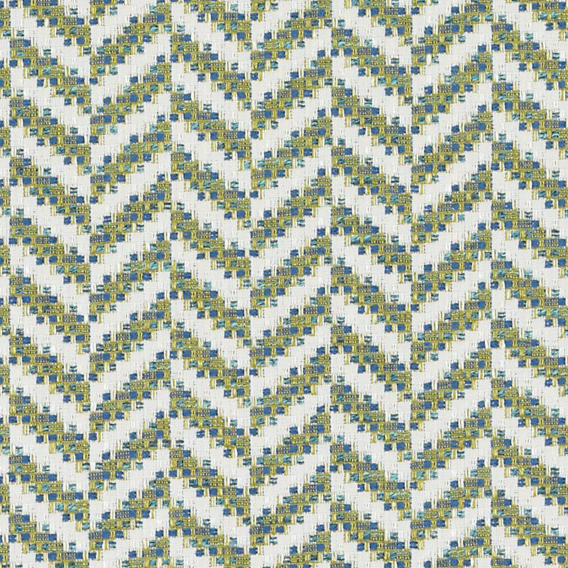 Duralee Monogram Hu15843 | 71-Blue/Avocado  Upholstery     - 276307