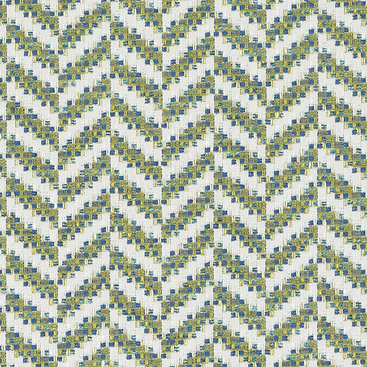 Duralee Monogram Hu15843 | 71-Blue/Avocado  Upholstery     - 276307