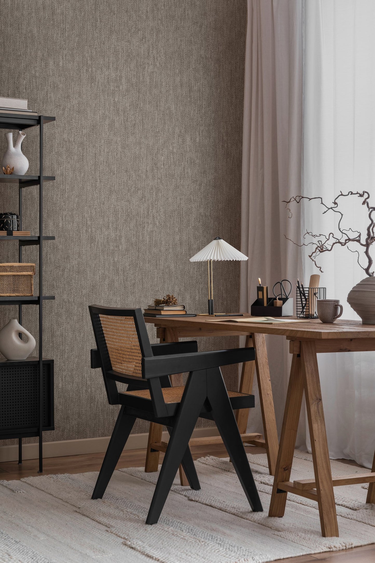 GALERIE WALLCOVERINGS CERRA CLEO   Bronze Brown Textured  - 27633