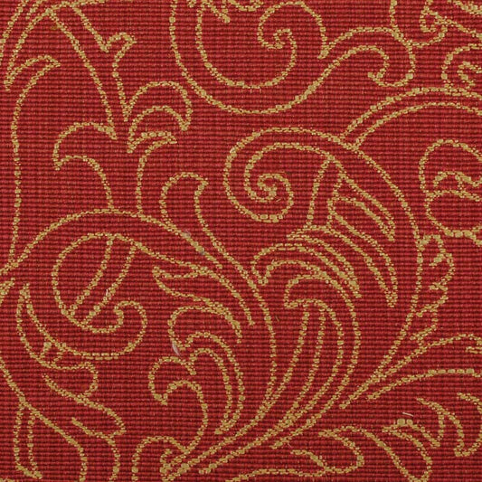 Duralee 15555 | 69-Gold/Red  Upholstery Fabric    - 276881