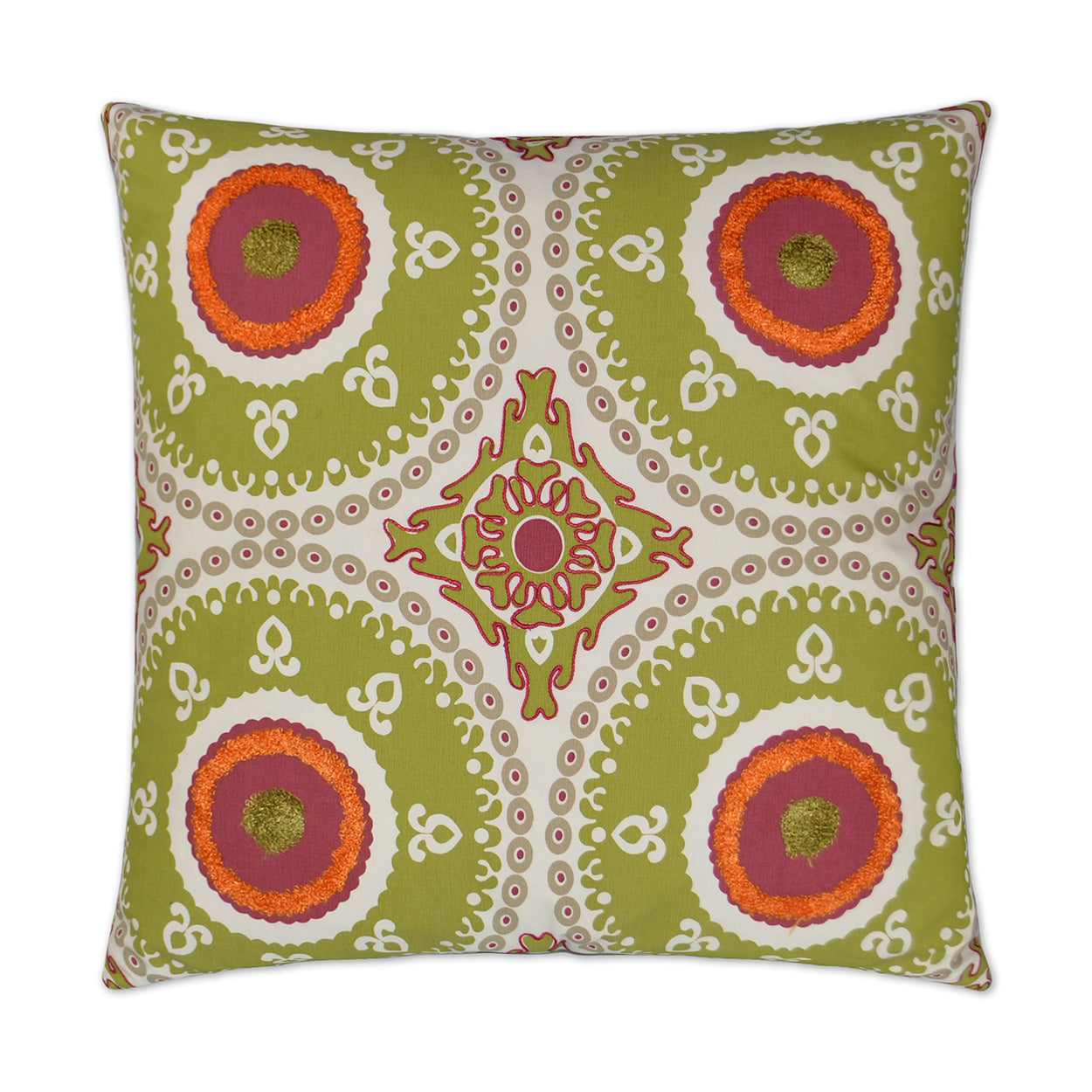 D.V. KAP HOME   24" x 24" Guido Pillow - Lime Global    - 2769-L-2424