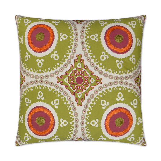 D.V. KAP HOME   24" x 24" Guido Pillow - Lime Global    - 2769-L-2424