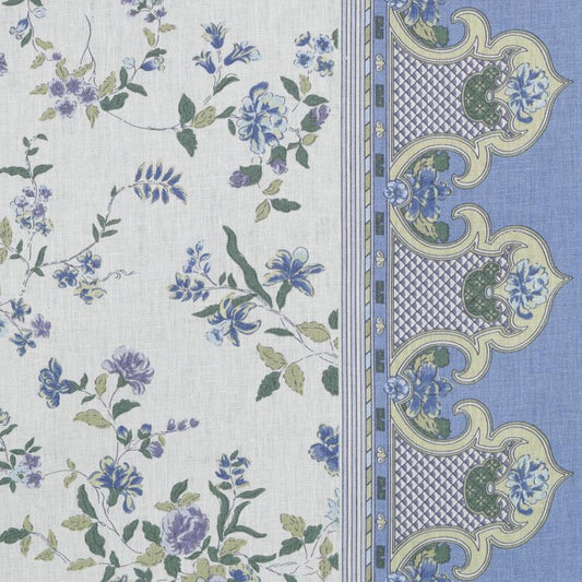 Duralee Monogram 200015H | 197-Marine  Print     - 277749