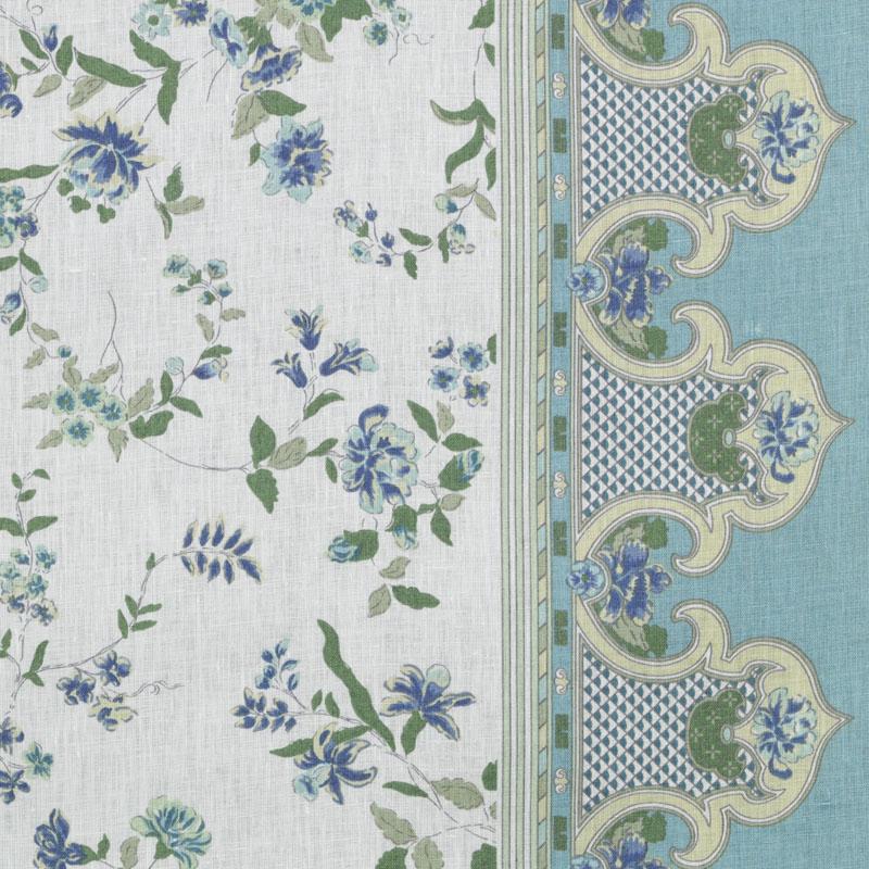 Duralee Monogram 200015H | 246-Aegean  Print     - 277751