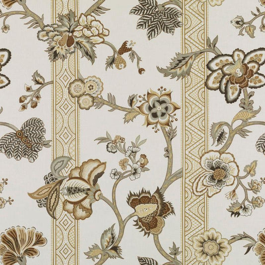 Duralee Monogram 200010H | 606-Linen/Charc  Print     - 277769