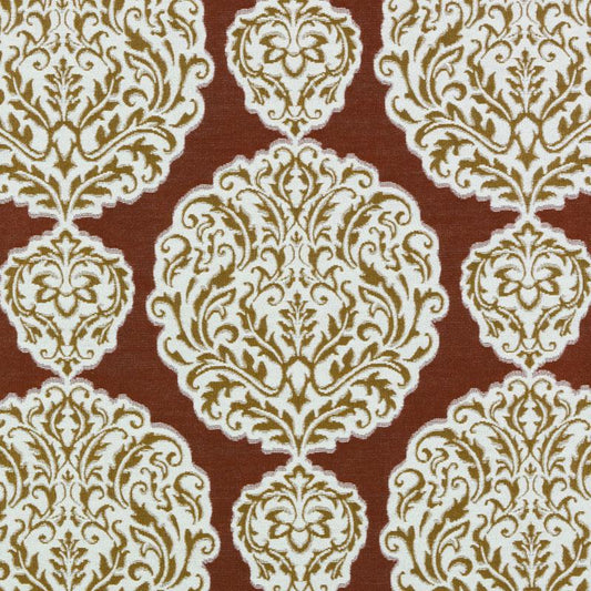 Duralee Monogram 190244H | 9-Red  Upholstery     - 278009