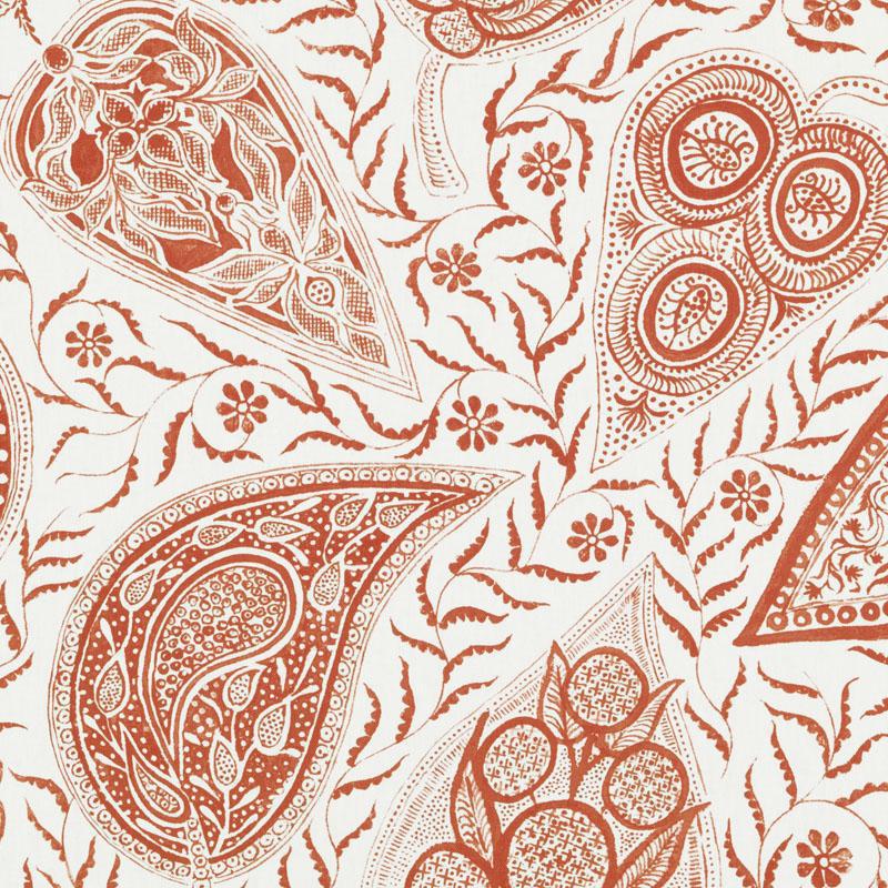 Duralee Monogram 200019H | 113-Brick  Print     - 278065