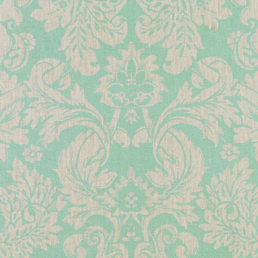 Duralee Monogram 200023H | 246-Aegean  Print     - 278079