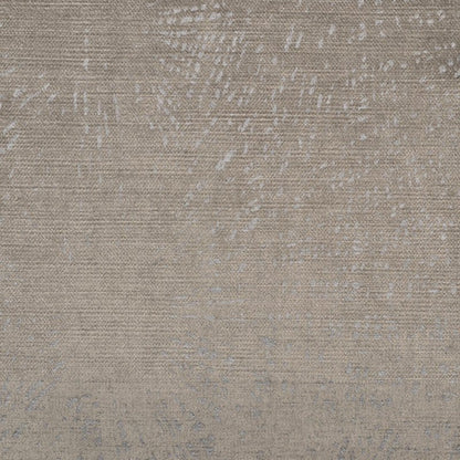 Beige-taupe flatweave rug with a subtle distressed pattern; textured neutral floor covering.