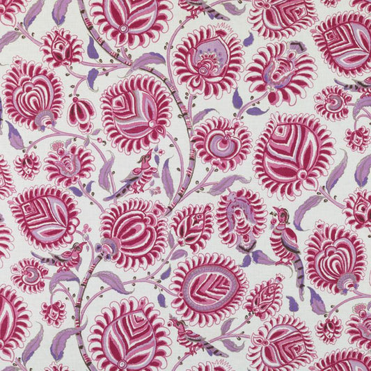 Duralee Monogram 200007H | 95-Plum  Print     - 278113