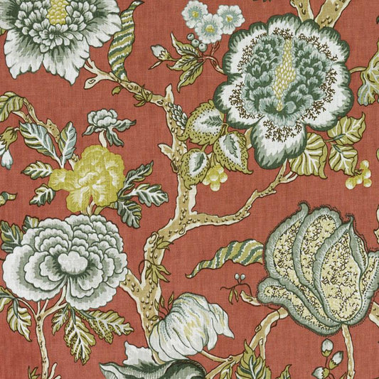 Duralee Monogram 200018H | 366-Crimson  Print     - 278193