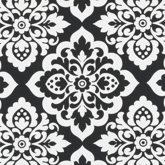 Duralee 21111 | 101-Jet  Print     - 279435