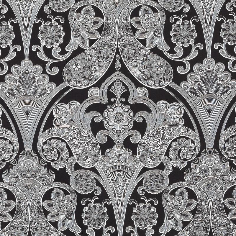 Duralee 21108 | 101-Jet  Print     - 279481