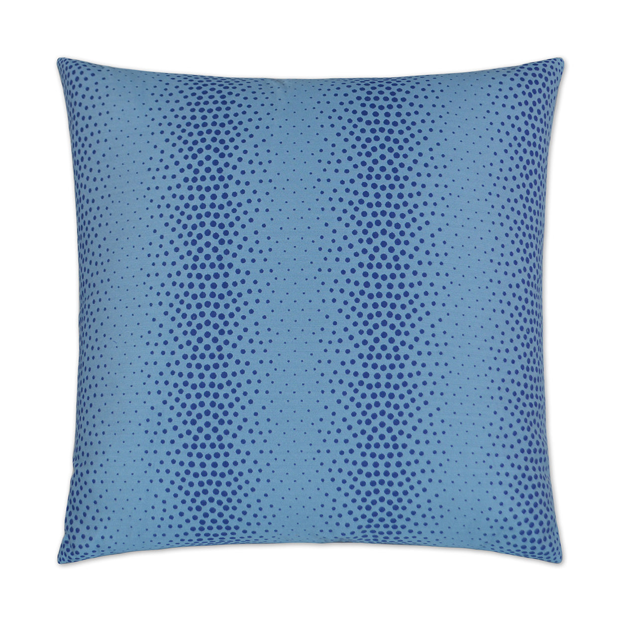 Azure abstract striped square decorative throw pillow, 24" x 24