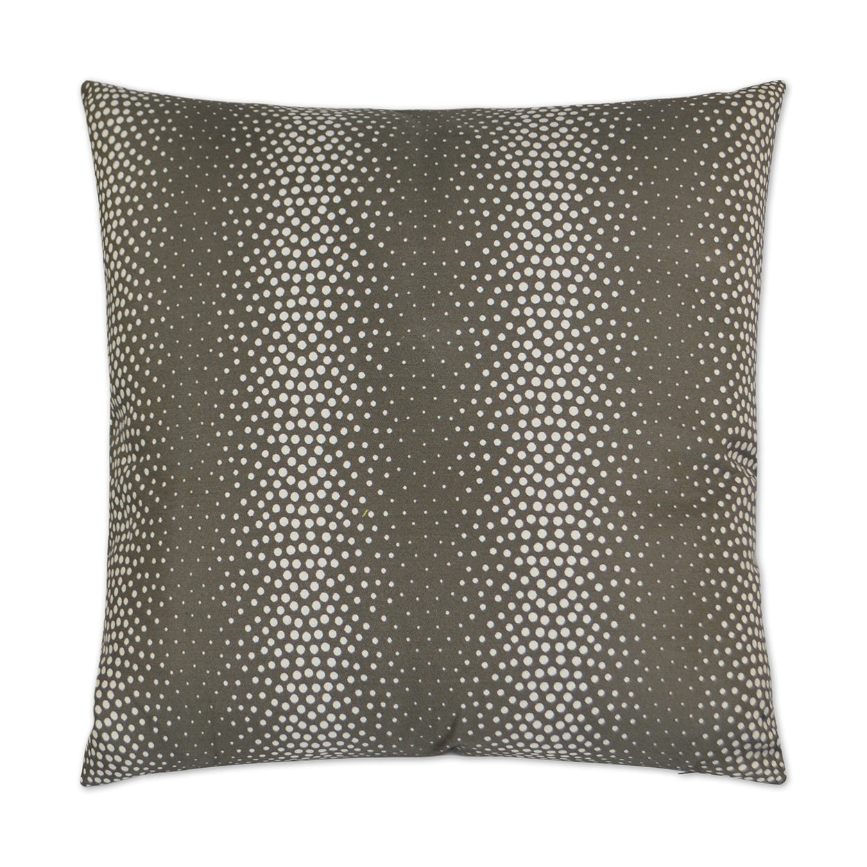 Square decorative throw pillow with a grey abstract striped pattern, 24" x 24
