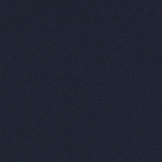 Dark navy textured upholstery fabric with a subtle geometric chevron pattern.