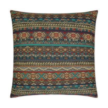 D.V. KAP HOME   24" x 24" Gemology Pillow - Turquoise Global    - 2799-T-2424