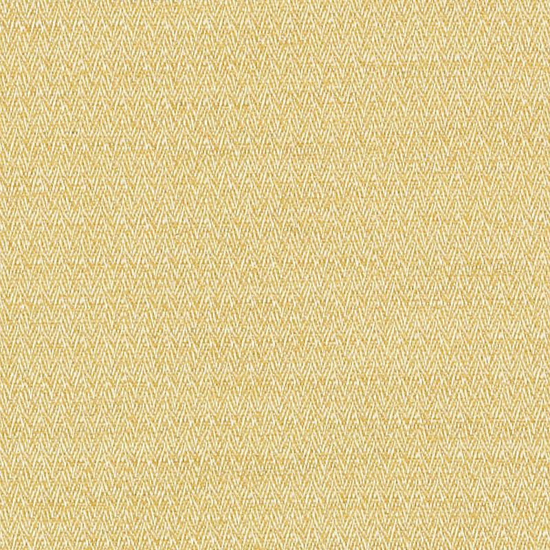 Gold-yellow herringbone woven upholstery fabric with a subtle texture.