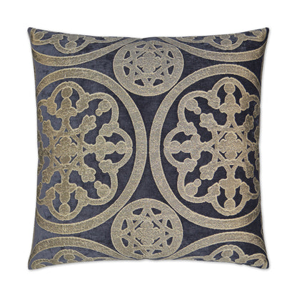 D.V. KAP HOME   24" x 24" Mulberry Pillow - Slate Glam, Traditional    - 2805-S-2424