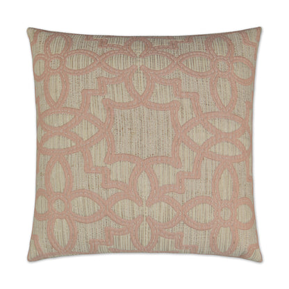 D.V. KAP HOME   24" x 24" Arabesque Pillow - Blush Global    - 2812-B-2424